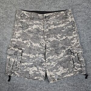 Rothco Infantry Utility Shorts Men L (35-39) Regular Grey ACU Digital Camo Cargo